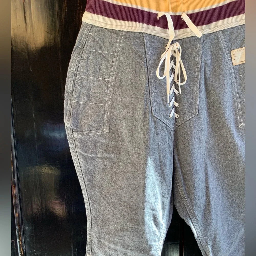 KAPITAL Denim Riding Lace Up Pants - Picture 4 of 11